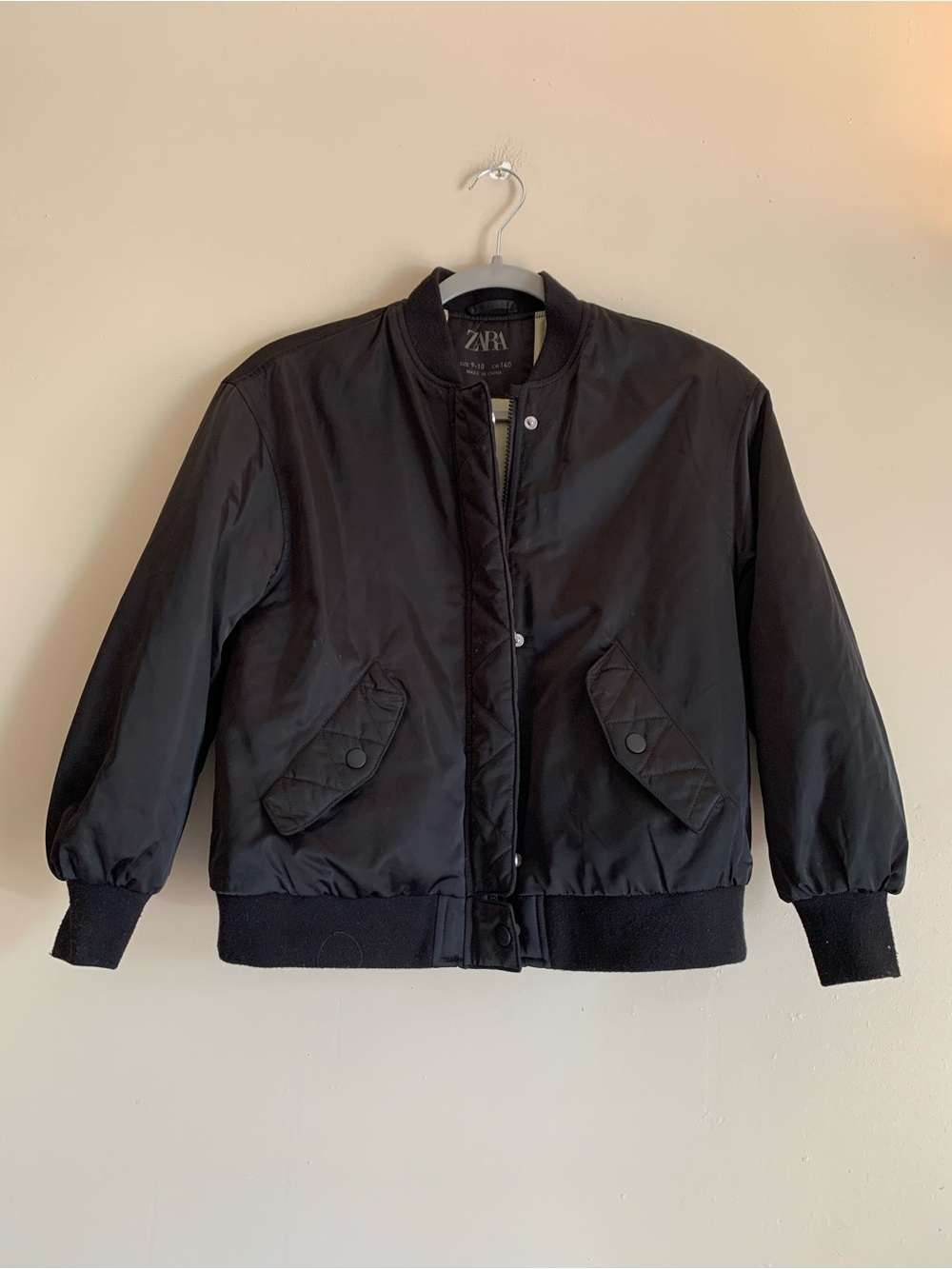 Zara Boy Size 9/10 Bomber Jacket Long Sleeve Outerwear Coat Fall Winter